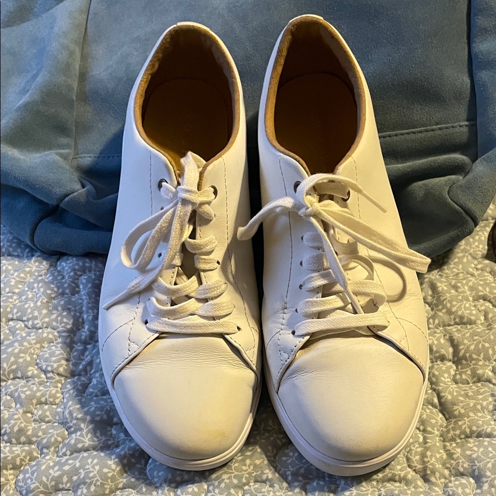 Cole Haan Women's White Grand .05 Sneakers 8.5 B Basic Casual‎ Travel Preppy